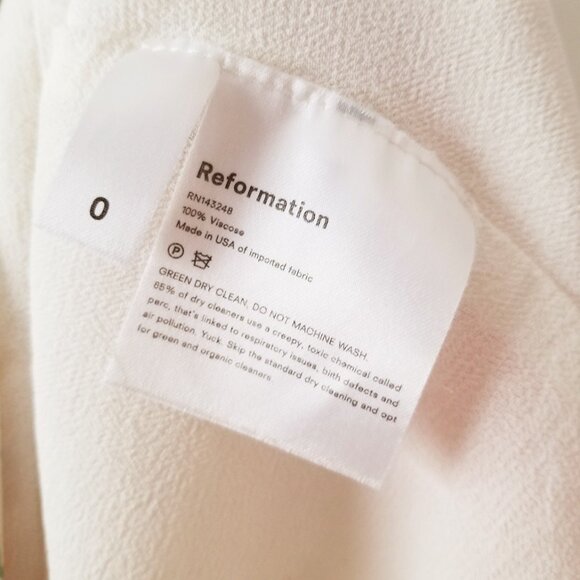 Reformation Christine Ruffle Mini Dress in Lady 0 Rare Romantic Coquette $218 - Picture 8 of 16